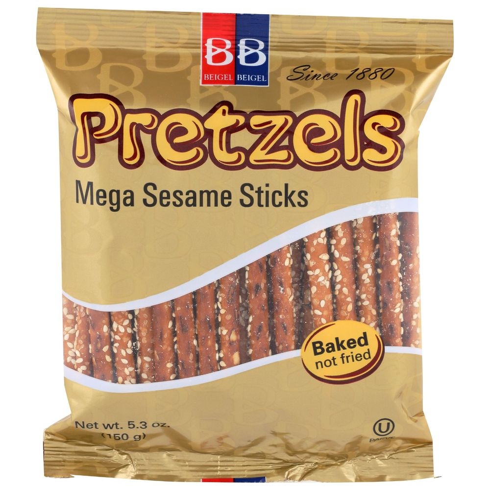 Beigel Beigel Sesame Pretzel Stick, 5.25 Ounce -- 24 per case