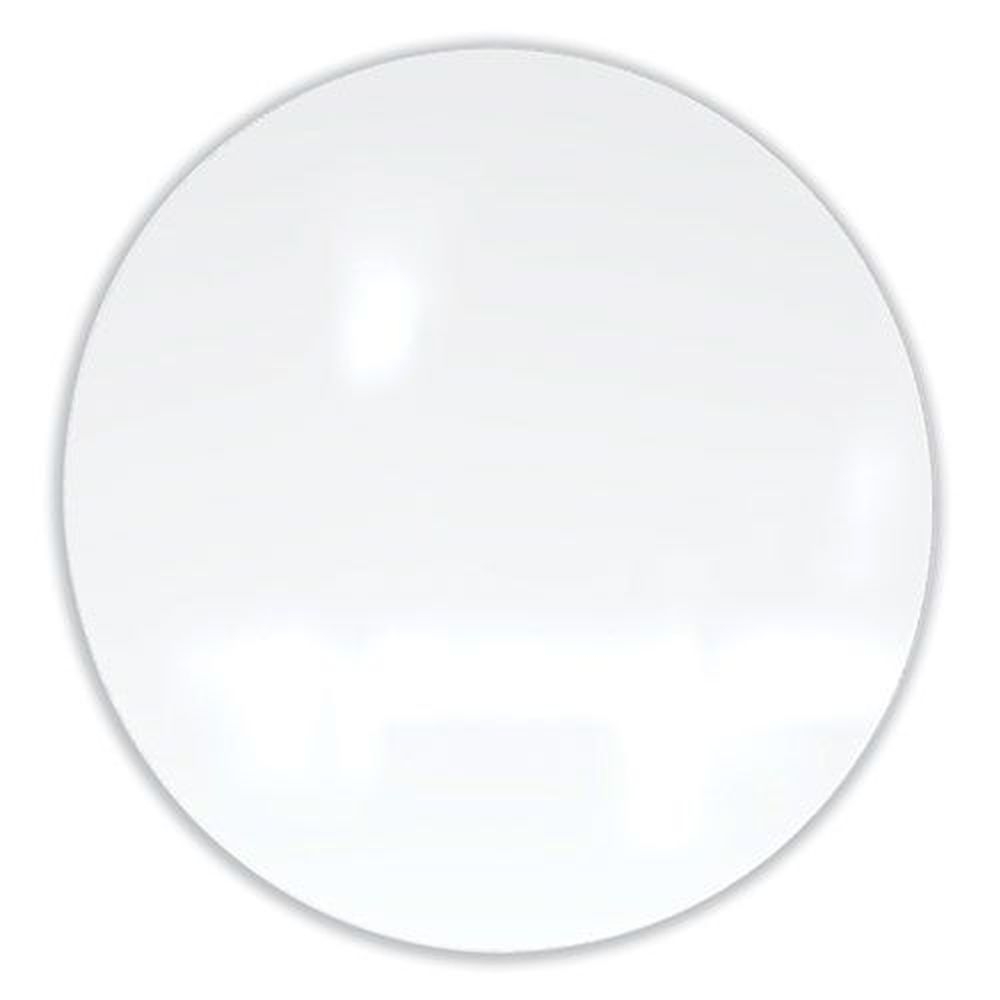 Ghent Coda Low Profile Circular White Surface Magnetic Glassboard, 48 Diameter