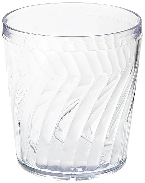 GET Enterprises SAN Plastic Clear Tahiti Rock Glass, 9 Ounce -- 72 per case