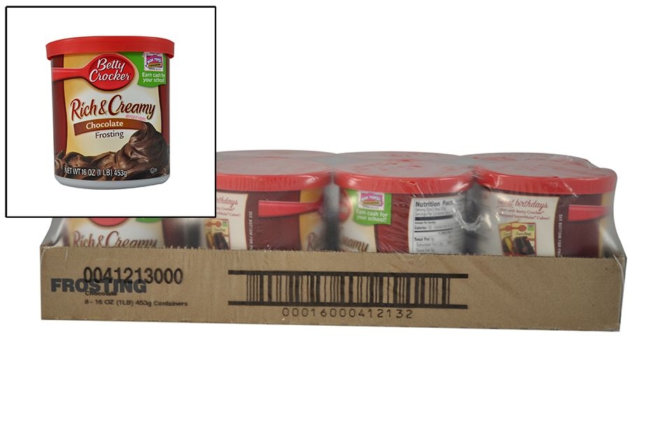 Betty Crocker Rich and Creamy Chocolate Frosting, 16 Ounce -- 8 per case.