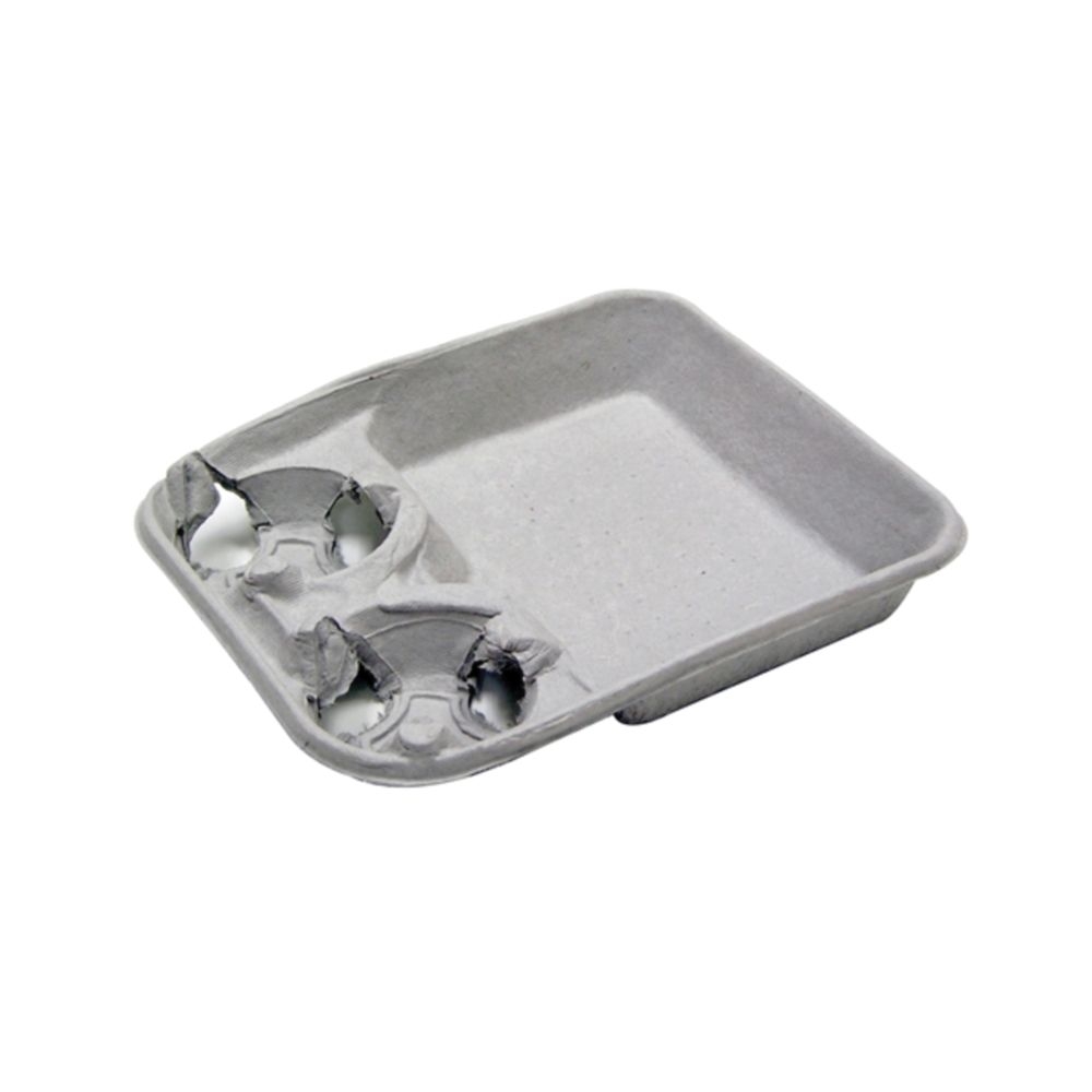 Earthchoice Carry Safe Pulp 2 Cup Carry Out Tray, 24 Ounce Capacity -- 200 per case