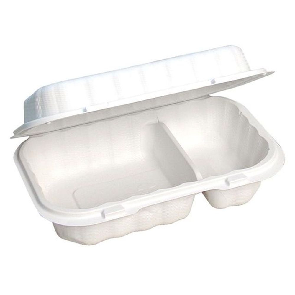 Earthchoice Smartlock MFPP 2 Compartment Hinged Container, 9 x 6 x 3 inch -- 270 per case