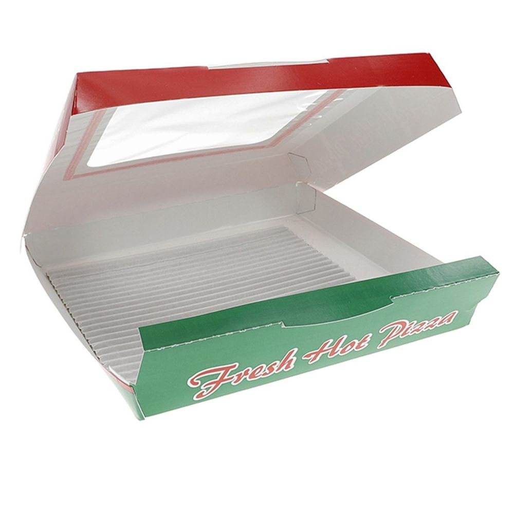 Pactiv Fresh Hot Pizza Hinged Window Pizza Box, 7 x 7 inch -- 250 per case