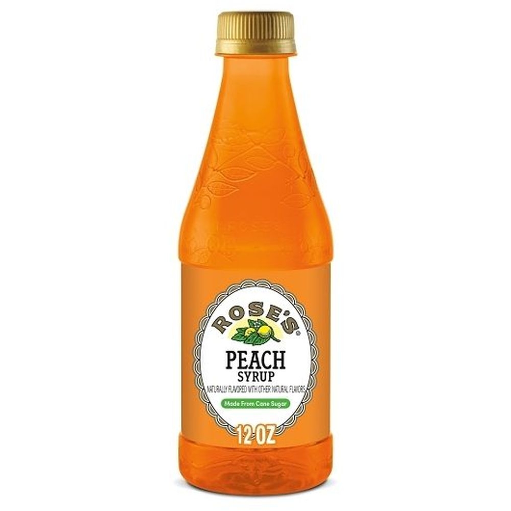 Roses Peach Simple Syrup, 12 Fluid Ounce -- 6 per case