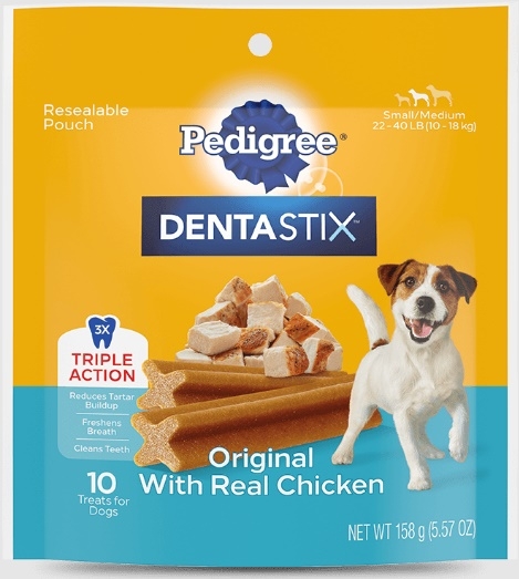 Pedigree Dentastix Original Dental Treats for Small/Medium Dogs, 5.57 Ounce -- 7 per case