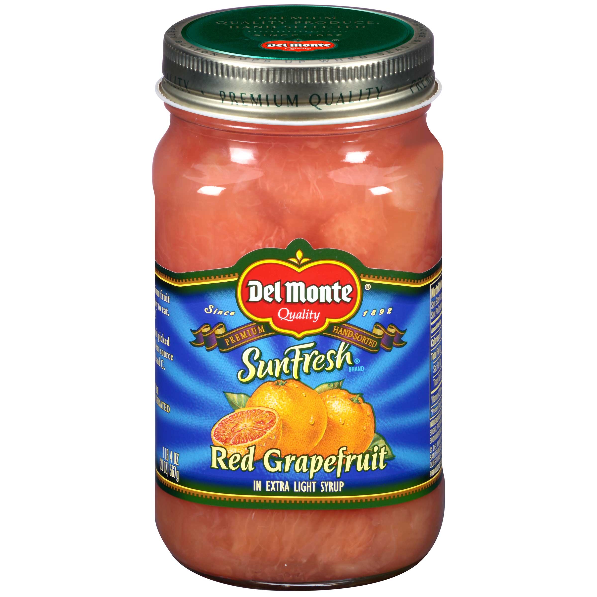 Del Monte Sunfresh Red Grapefruit in Extra Light Syrup, 20 Ounce -- 12 per case.