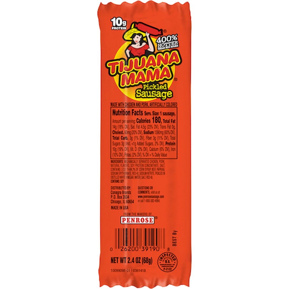 Penrose Gravity Feed Pickled Sausage - Power Wing, 48 count