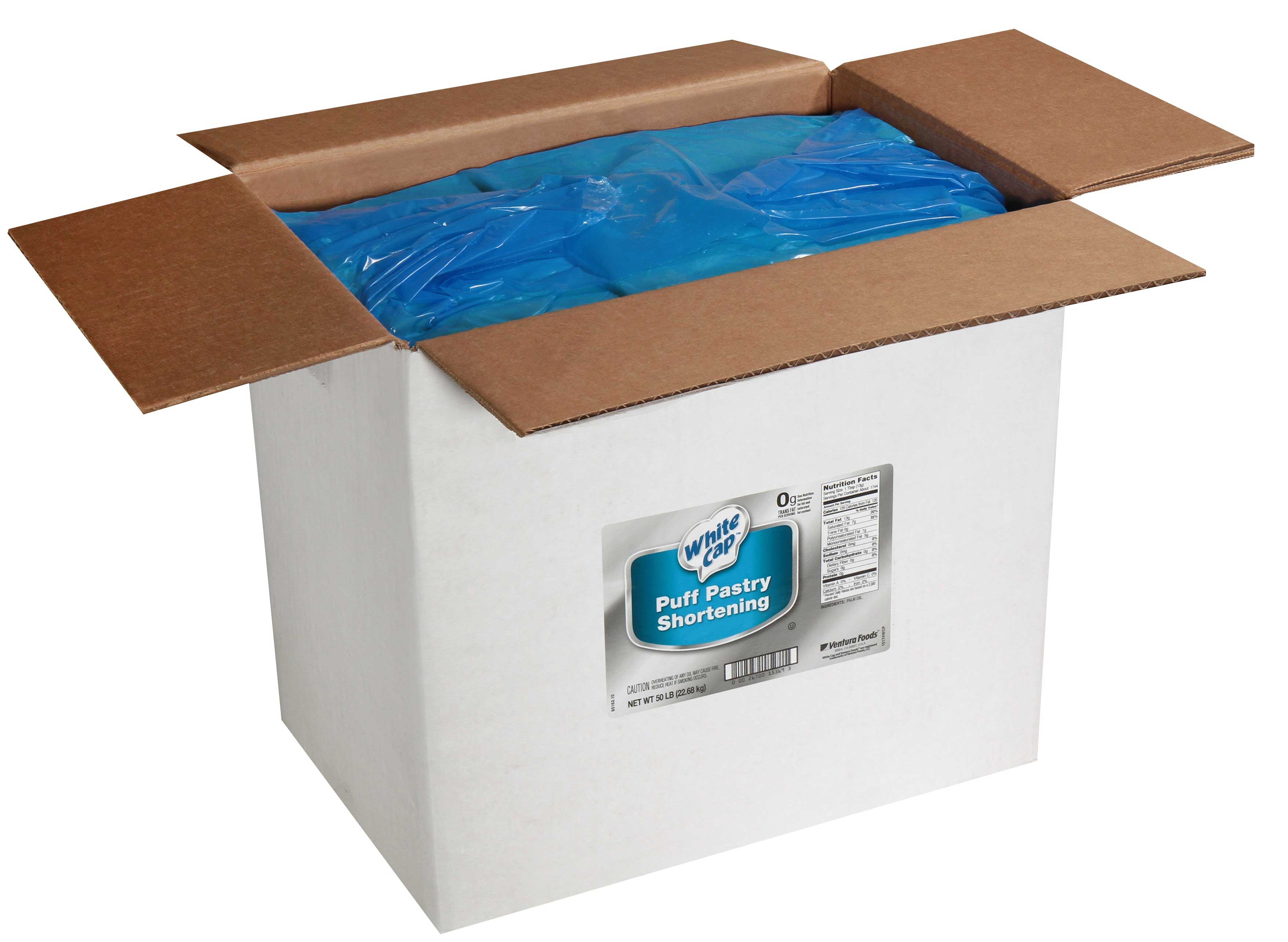 Ventura White Cap No Trans Fat Puff Pastry Shortening, 50 Pound Bag