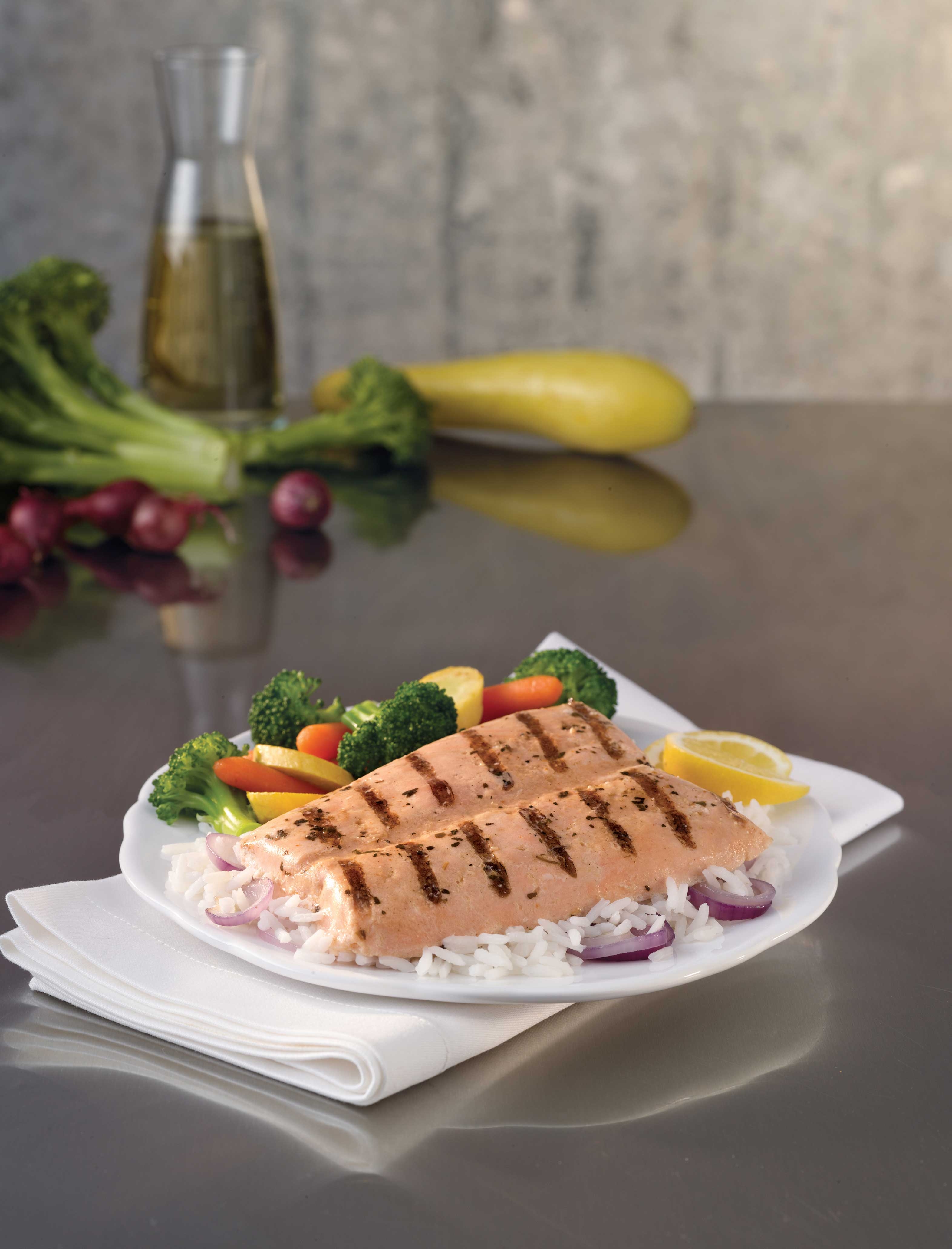 Trident Seafoods Redi Grilled Alaskan Salmon, 6 Ounce Piece -- 28 per case