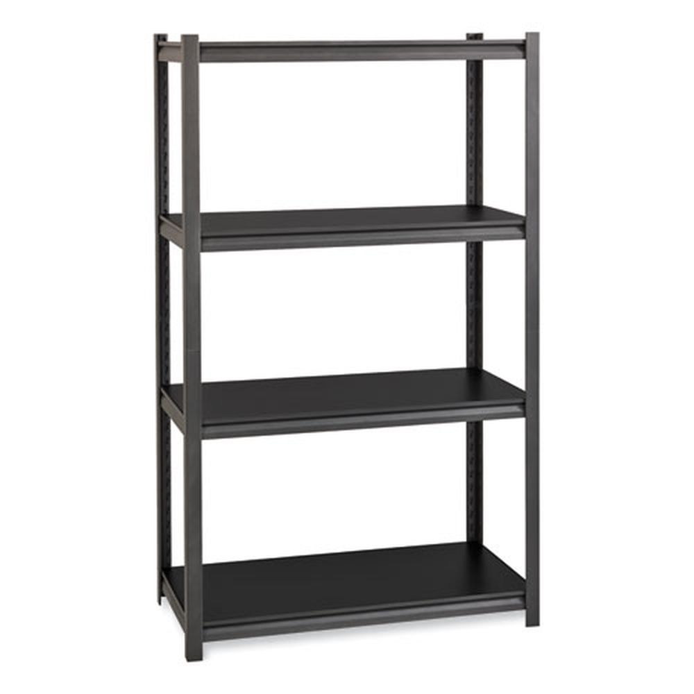 Hirsh Industries Iron Horse 3200Gray Four-Shelf Rivet Shelving, 36 x 18 x 60 inch