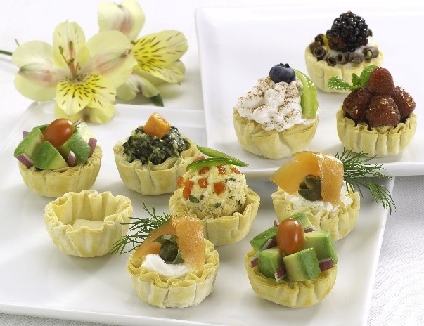 Delicior Mini Fillo Cups, 25 count per pack -- 4 per case.
