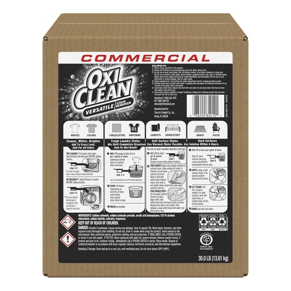 OxiClean Versatile Stain Remover, 30 Pound