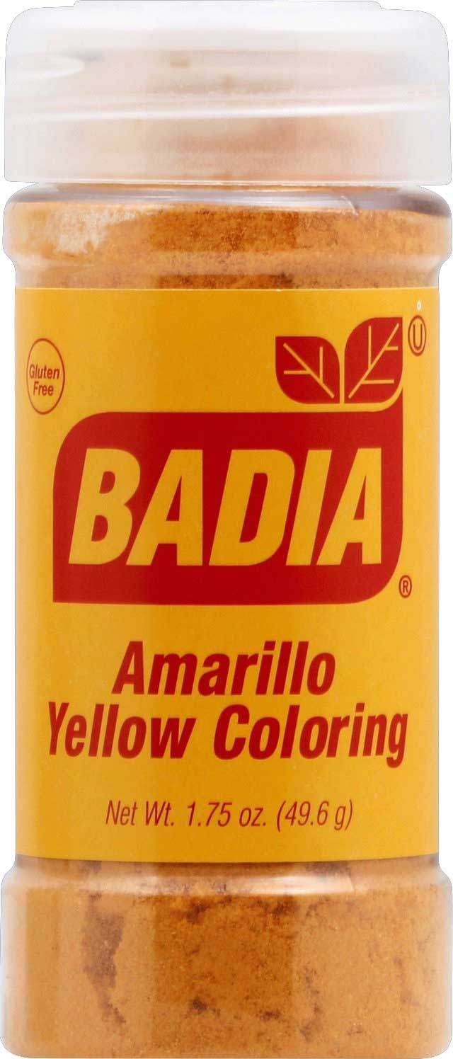 Badia Amarillo Standard Yellow Coloring, 1.75 Ounce -- 8 per case