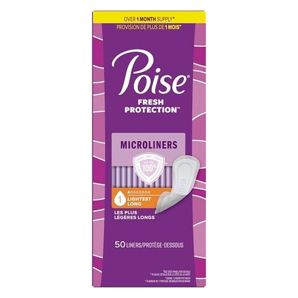 Poise Fresh Protection Long Micro Liner, 50 count -- 6 per case