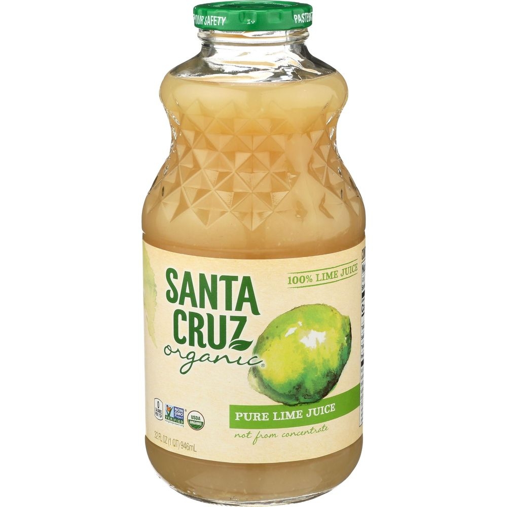 Santa Cruz Organic Pure Lime Juice, 32 Fluid Ounce -- 6 per case