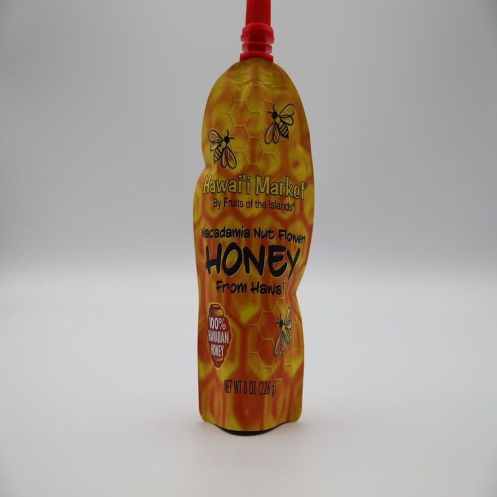 Hawaii Market Macadamia Nut Flower Honey, 8 Ounce -- 18 per case
