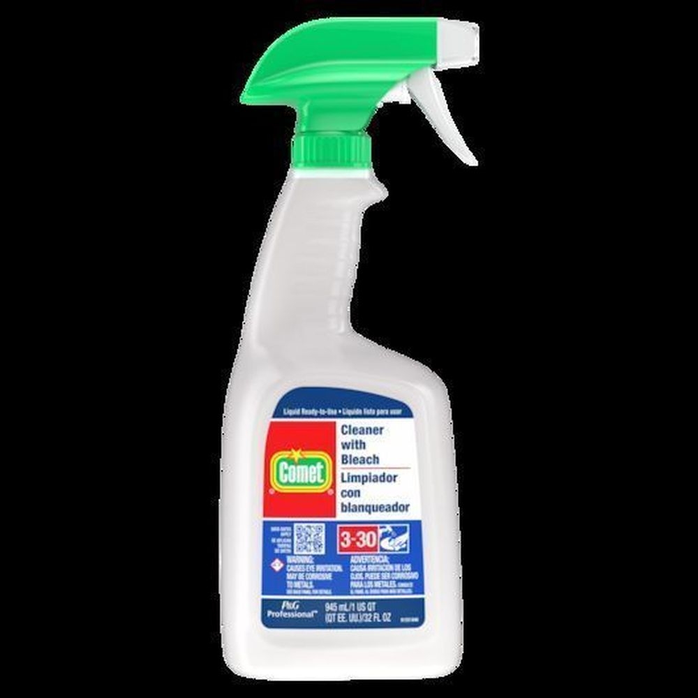 Comet Professional Cleaner with Bleach Liquid, 32 Ounce Spray Bottle -- 8 per case