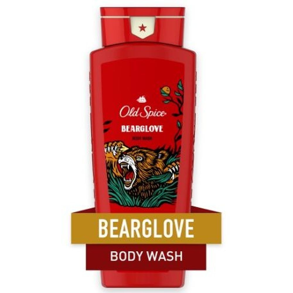 Old Spice Wild Bearglove Scent Body Wash, 16 Fluid Ounce -- 4 per case