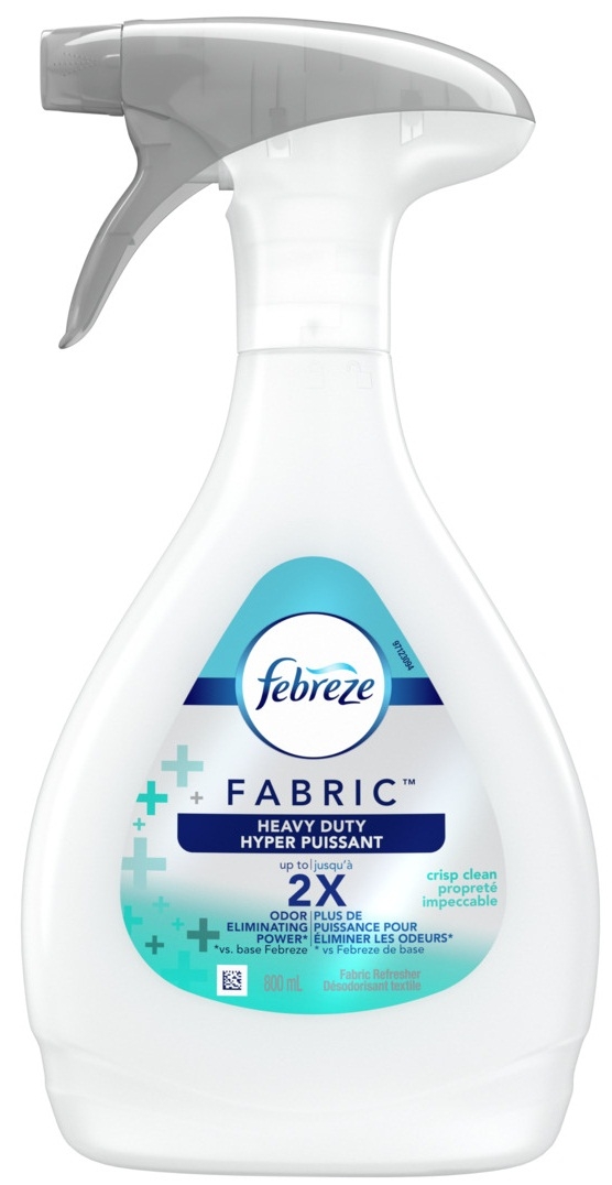 Febreze Heavy Duty Crisp Clean Fabric Refresher, 27 Ounce -- 4 per case.