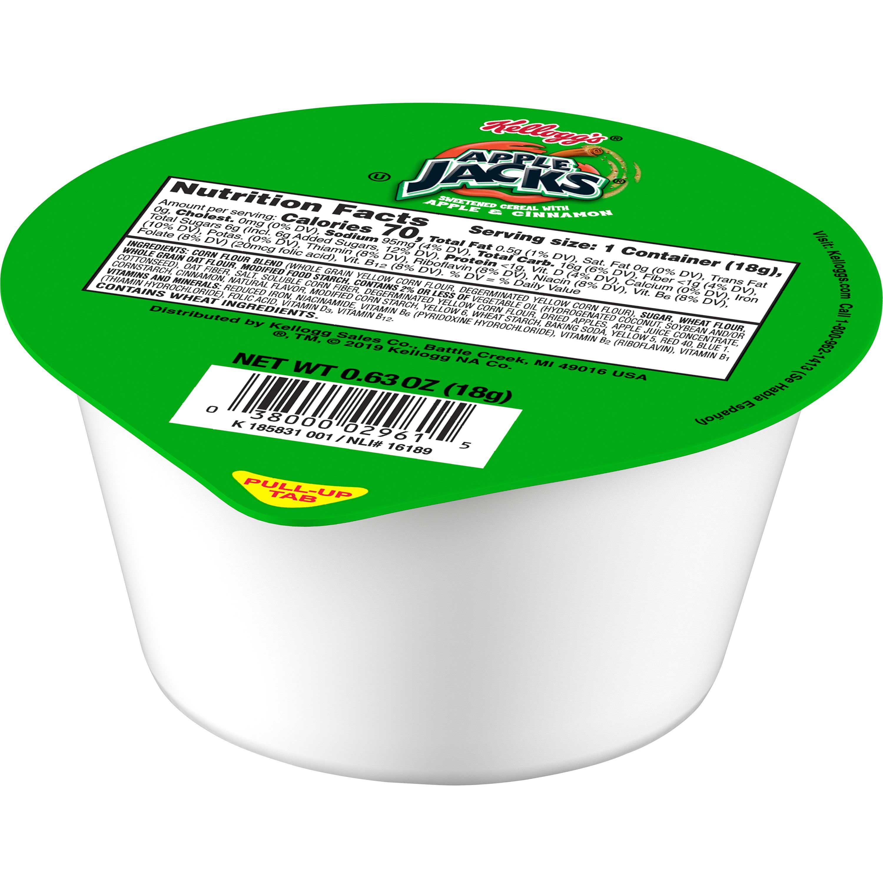 Cereal Apple Jacks Simple Serve 96 Case 0.625 Ounce