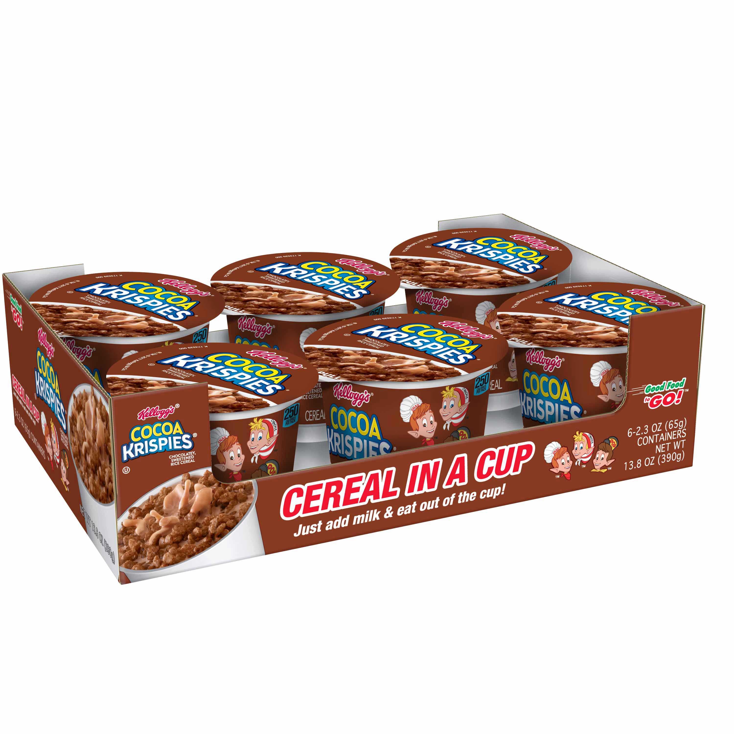Kelloggs Cocoa Krispies Rice Cereals, 2.3 Ounce -- 60 per case.