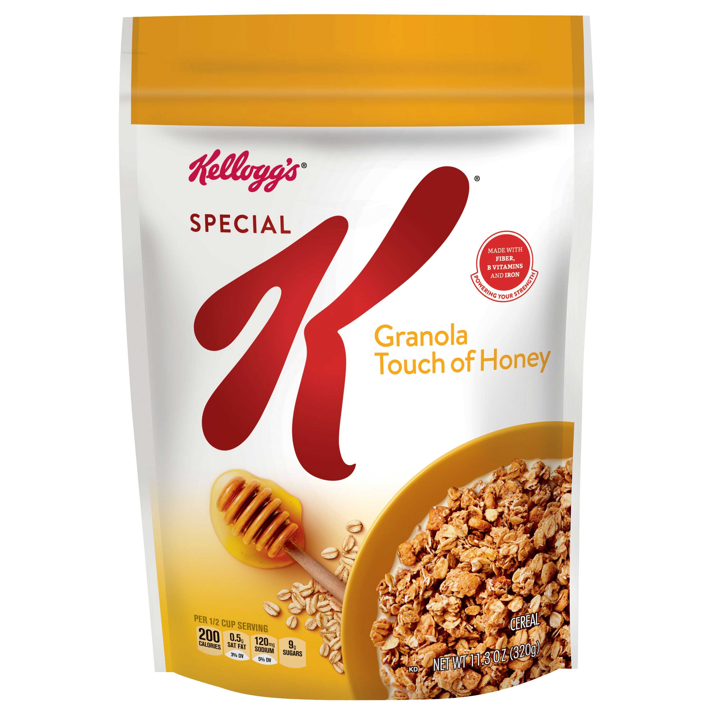 Kelloggs Special K Granola Touch of Honey Cereal, 11.3 Ounce -- 6 per case.