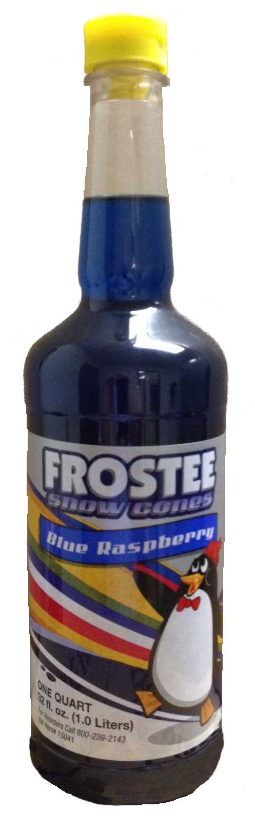 Frostee Blue Raspberry Snow Cone Syrup, 32 Ounce -- 12 per case.