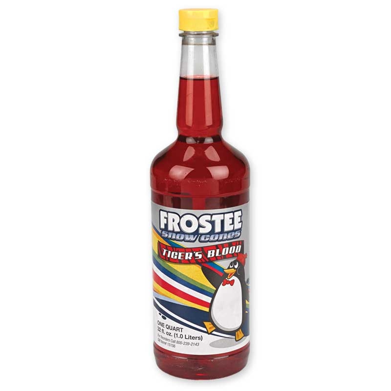 Frostee Snow Cone Tigers Blood Syrup, 32 Ounce -- 12 per case.