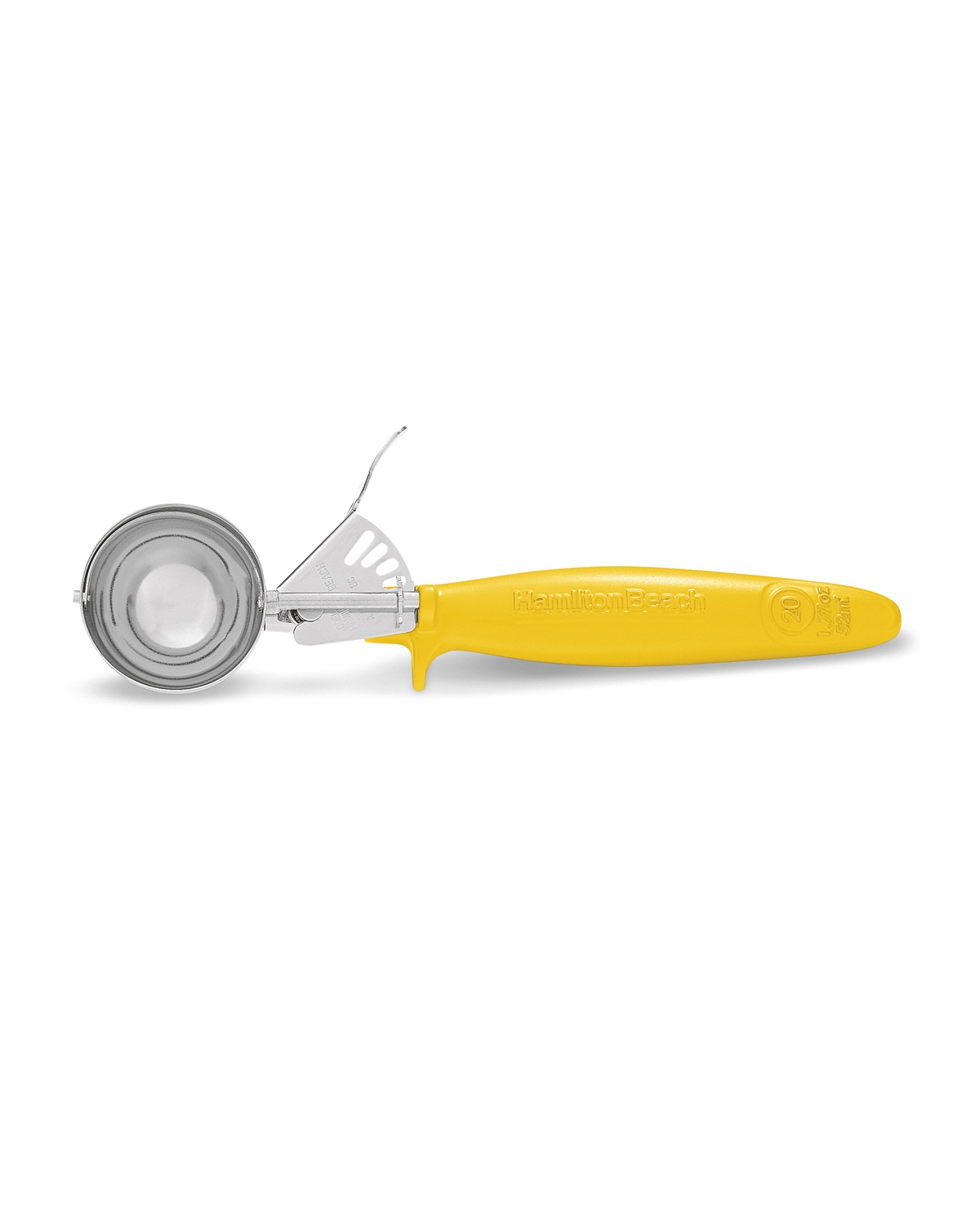 Yellow Ergogrip Microban Stainless Steel Disher.