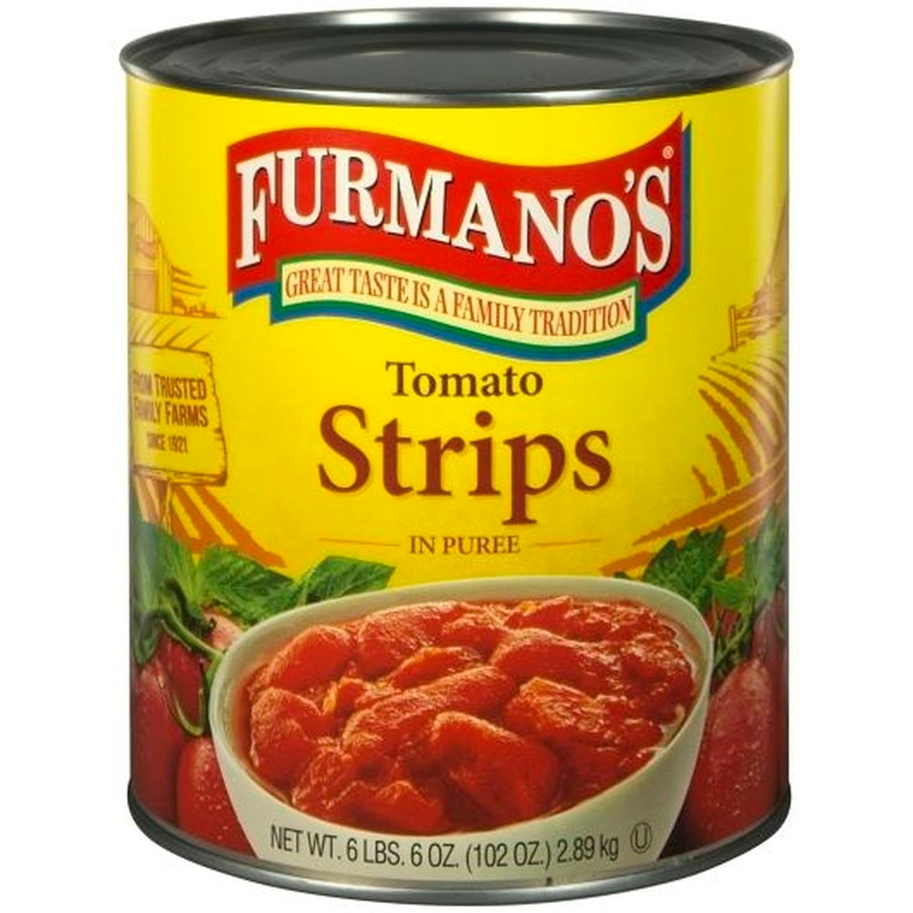 Furmanos Tomato Strips in Puree, 102 Ounce -- 6 per case