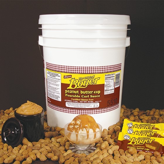 Peanut Butter Curl Sauce, 5 Gallon, 45 Pound.