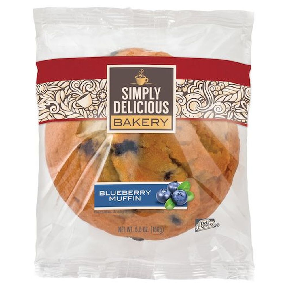 Simply Delicious Blueberry Muffin, 5.5 Ounce -- 12 per case