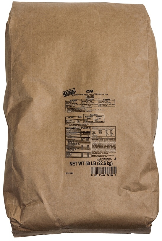 Continental Mills Deluxe Triple Chocolate Brownie Mix, 50 Pound