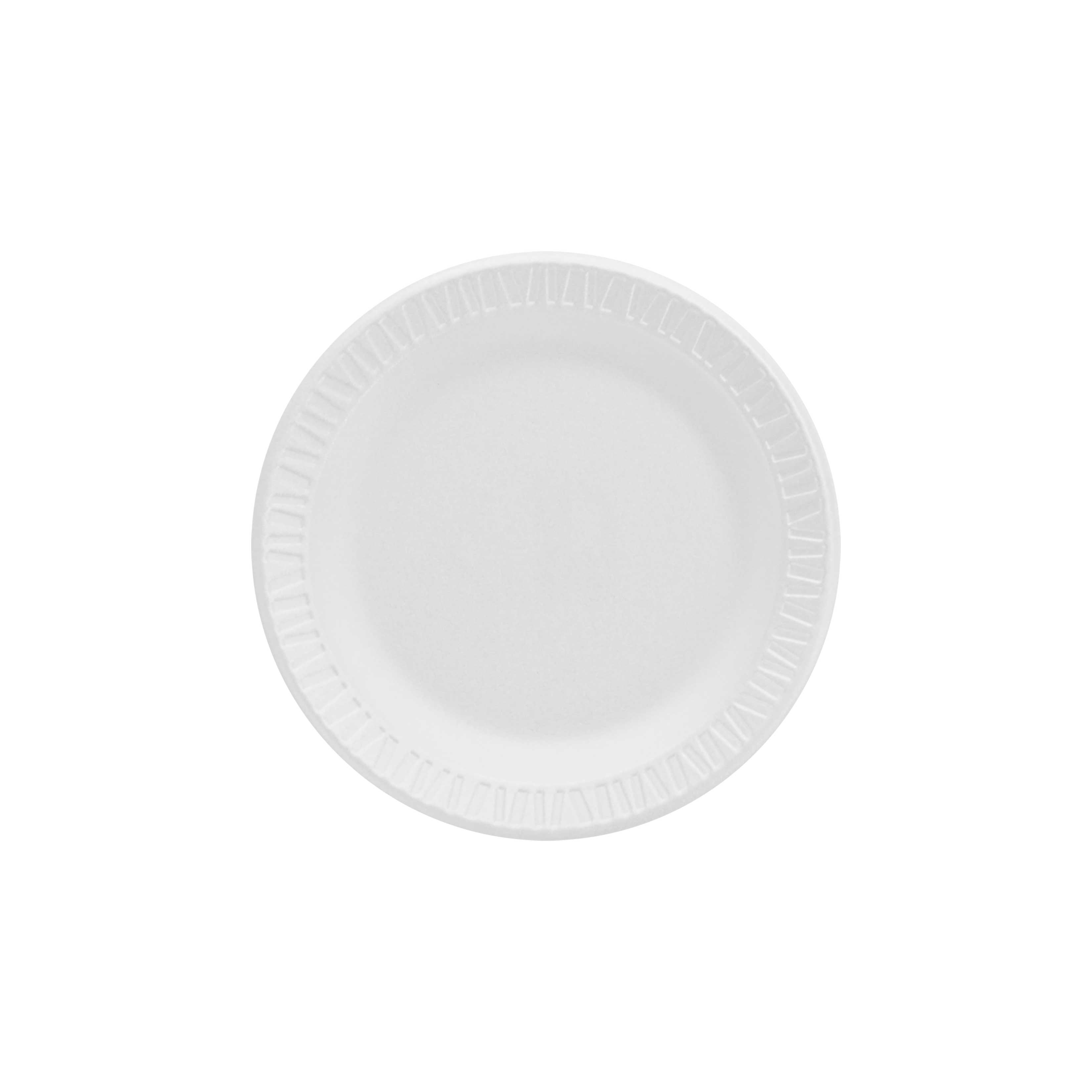 Dart Concorde Foam Plate, 6 inch dia, White, 1000/Carton