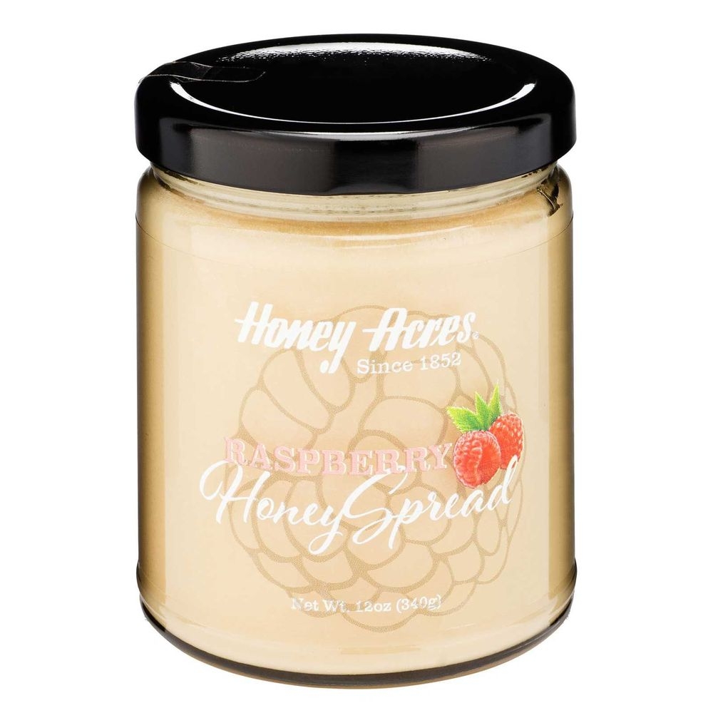 Honey Acres Raspberry Honey Spread, 12 Ounce Jar -- 6 per case