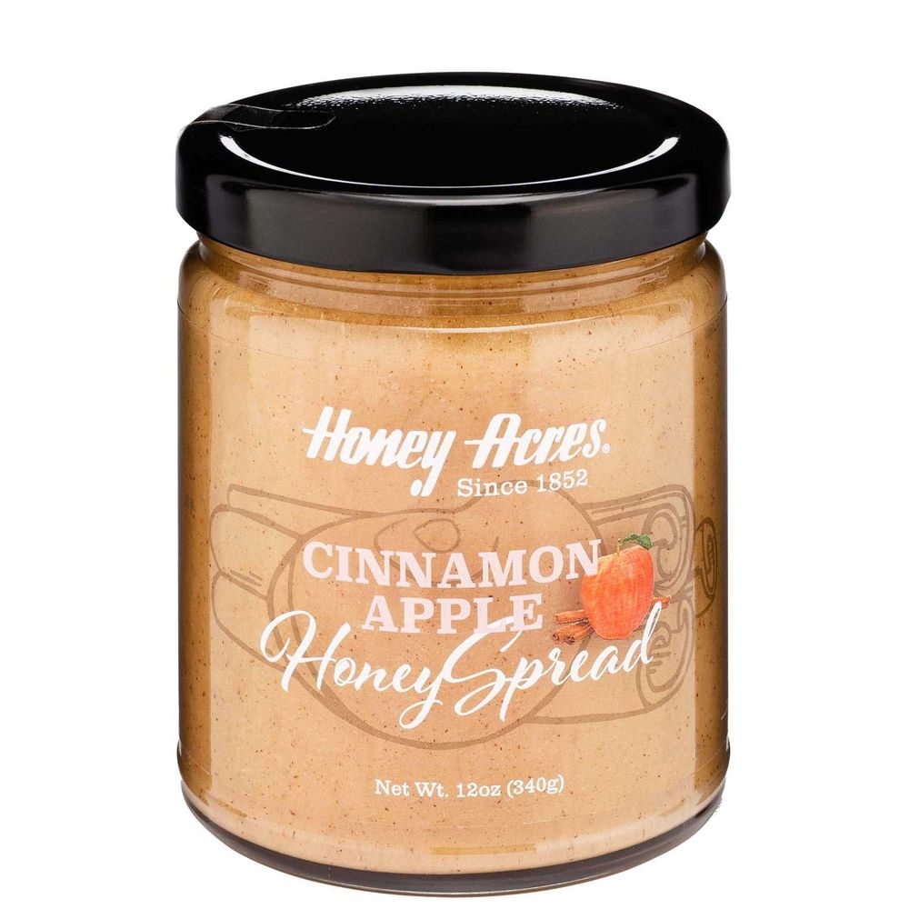 Honey Acres Cinnamon Apple Honey Spread, 12 Ounce Jar -- 6 per case