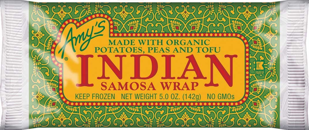 Amys Organic Indian Samosa Wrap, 5 Ounce -- 12 per case