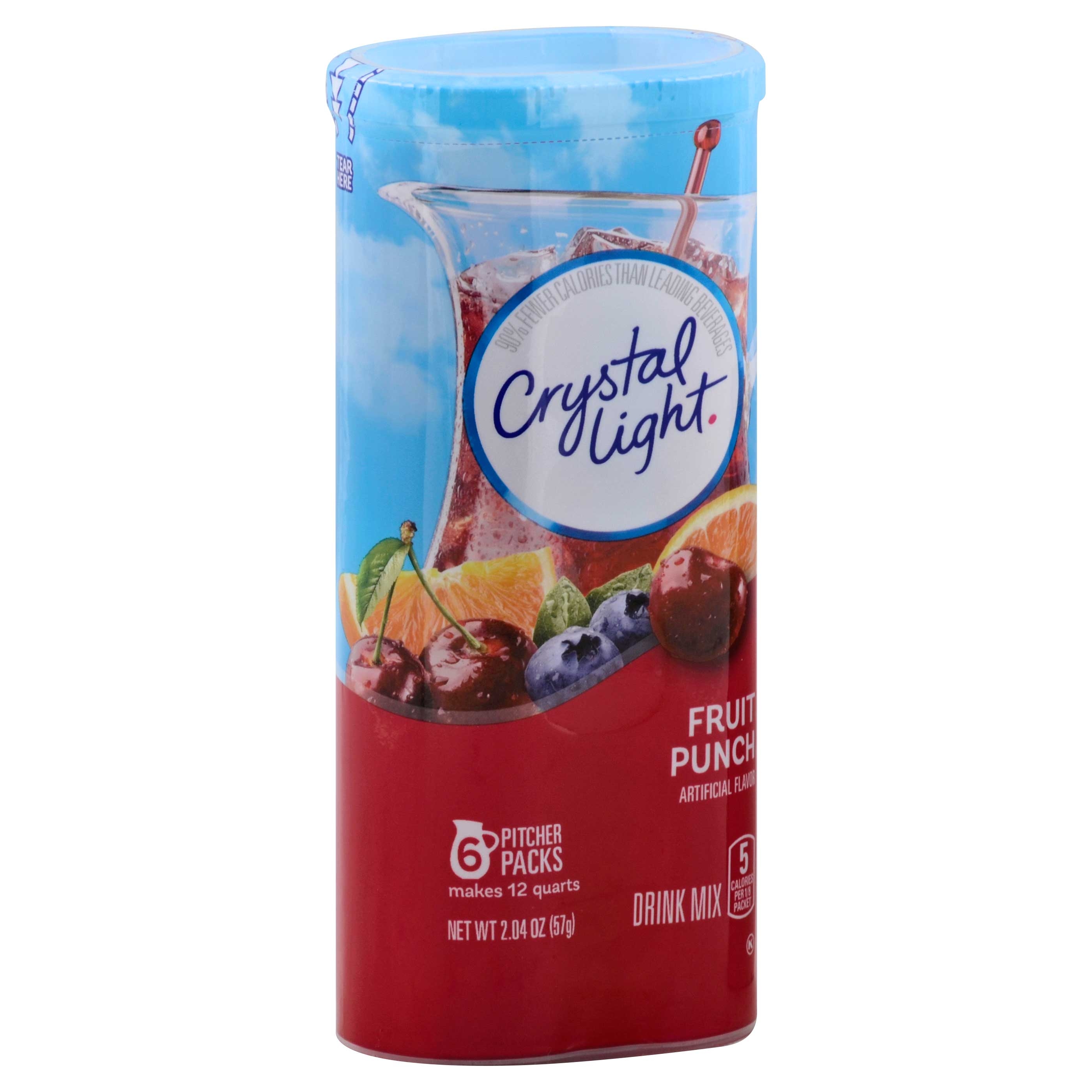Crystal Light Fruit Punch Drink Mix, 2.04 Ounce -- 12 per case.