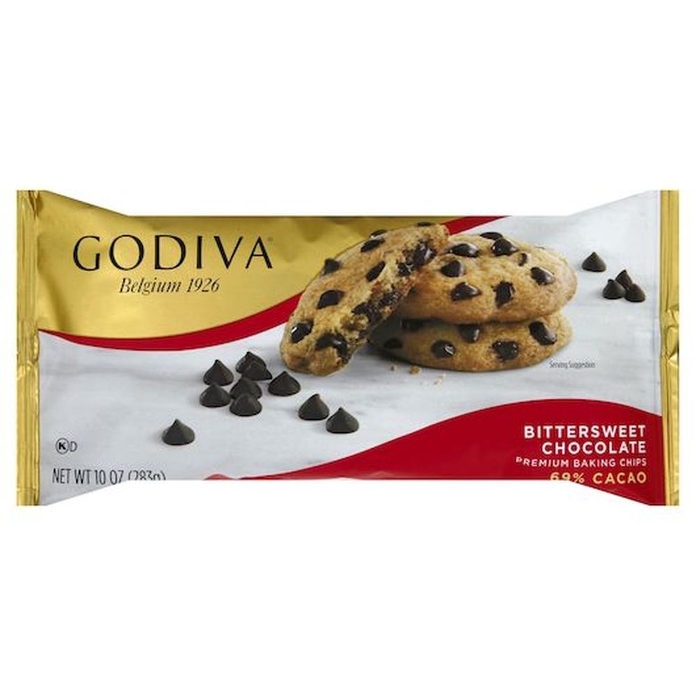Godiva Premium Baking Chocolate Chip - Display Shipper, 58 count