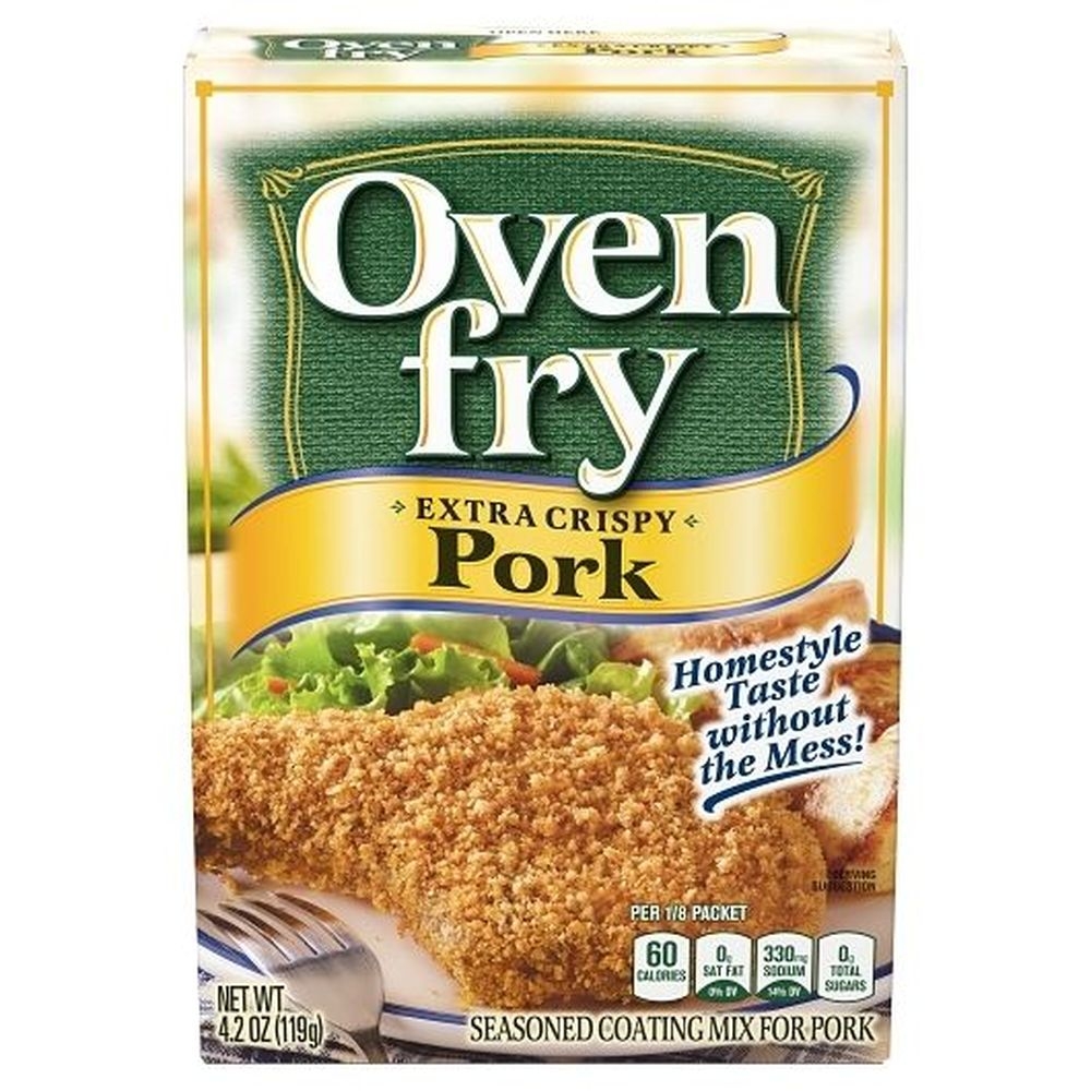 Oven Fry Extra Crispy Seasoned Coating Mix for Pork, 4.2 Ounce -- 10 per case