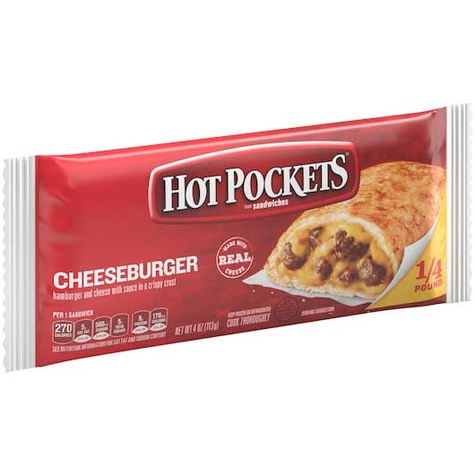 Hot Pockets Cheeseburger, 4 Ounce -- 30 per case