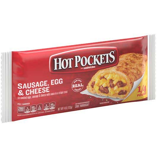 Hot Pockets Sausage Egg and Cheese, 4 Ounce -- 30 per case