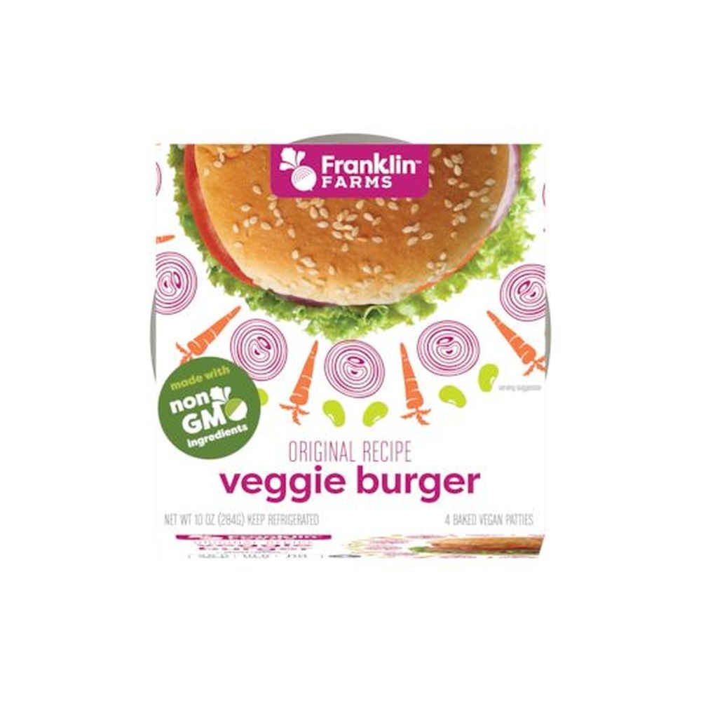 Franklin Farms Original Veggie Burger, 10 Ounce -- 6 per case