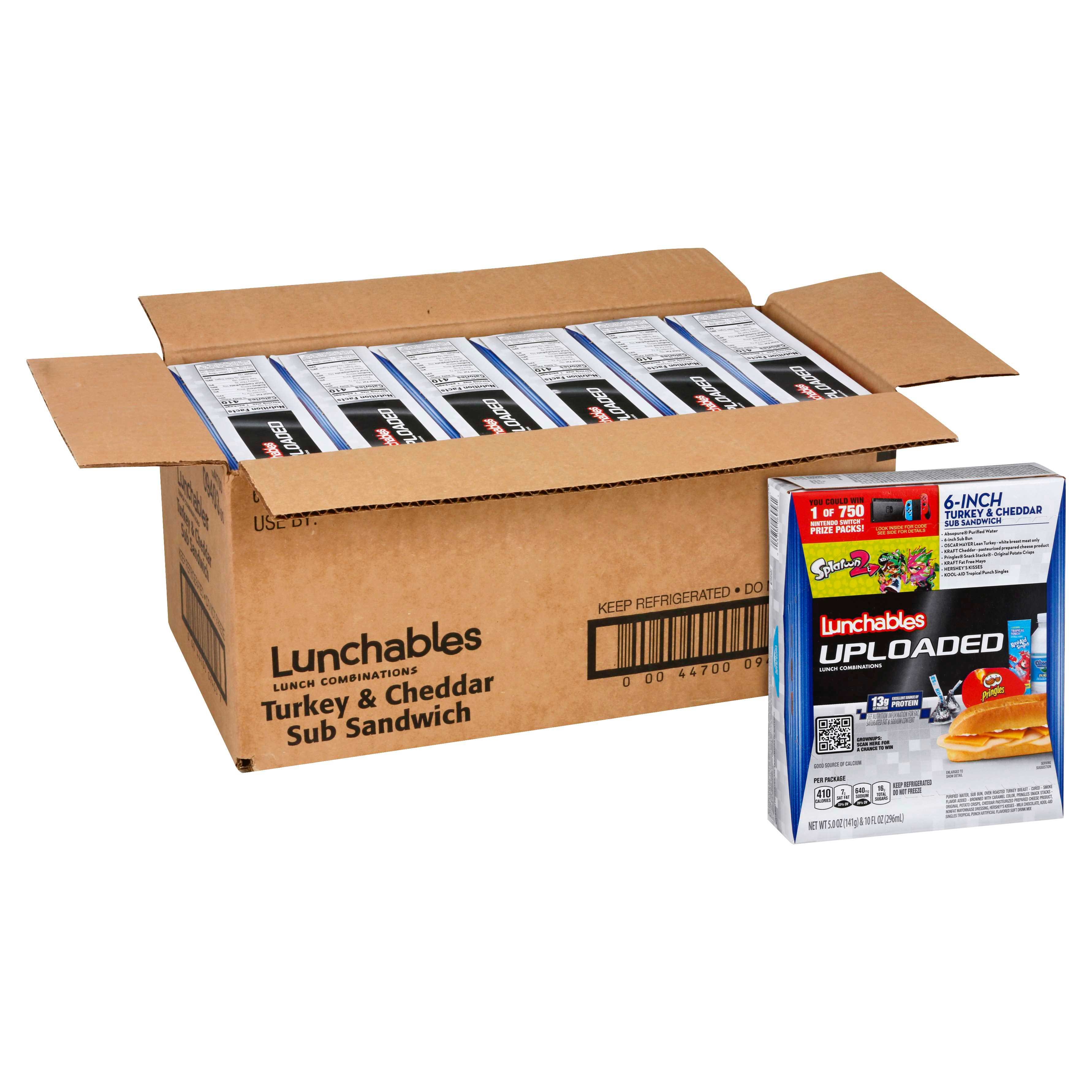 Lunchable Single Serve Turkey and Cheddar Convenience Meal, 15 Ounce -- 6 per case.