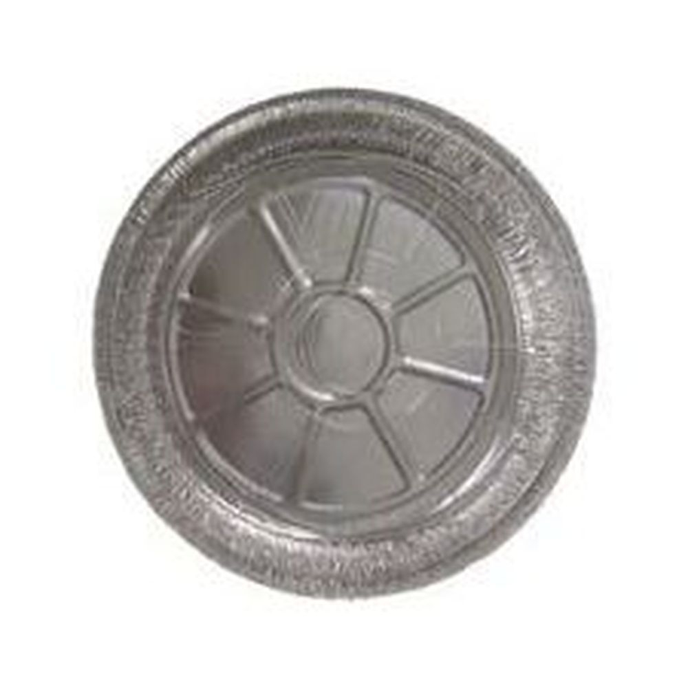 Western Plastics Prestige Round Foil Container with lid, 9 inch -- 200 per case.