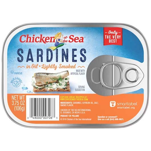 Chicken Of The Sea Smoked Sardines in Oil, 3.75 Ounce -- 18 per case.