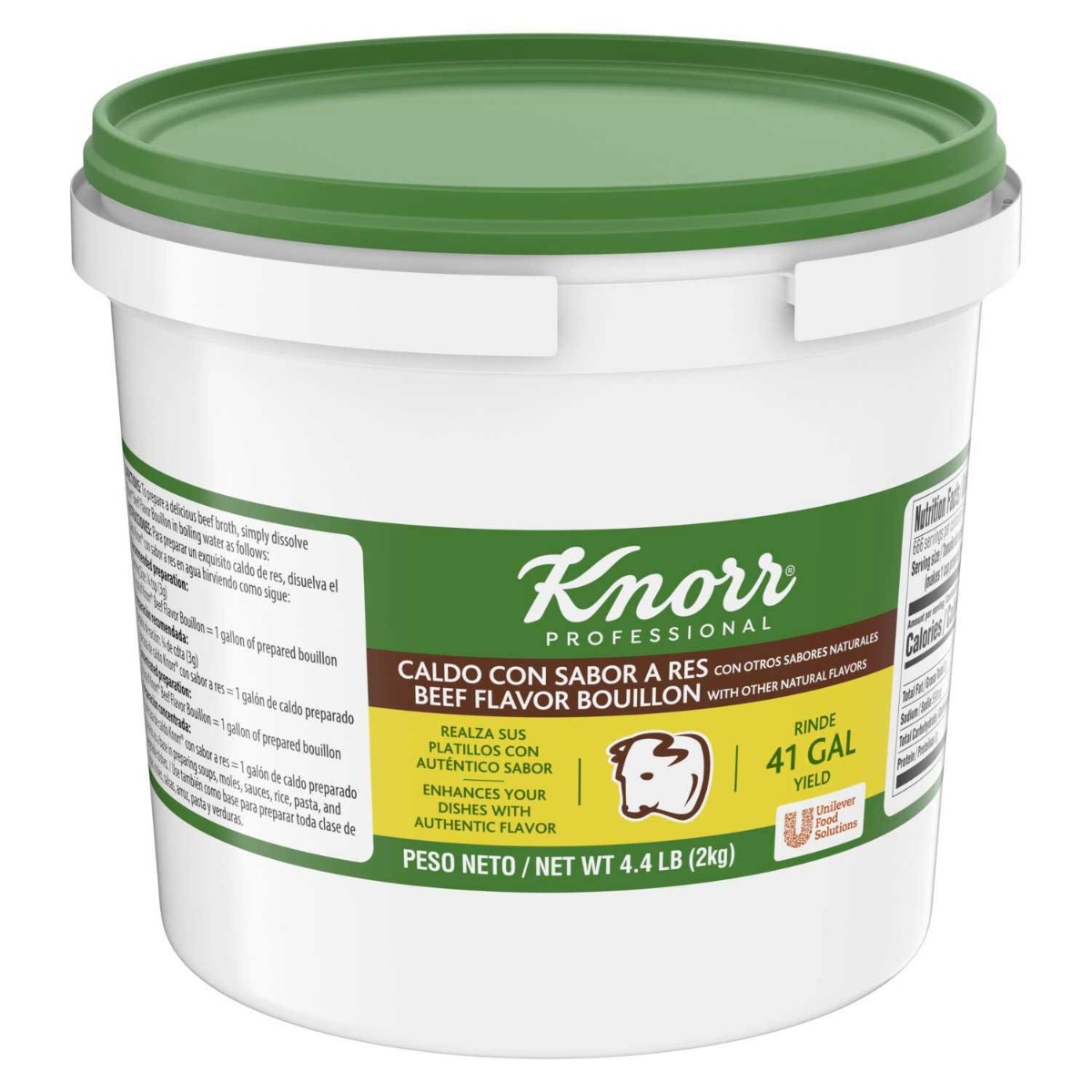 Single Knorr Professional Caldo De Res Beef Bouillon Base, 4.4 Pound