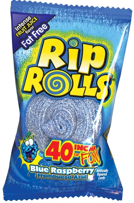 Rips Rolls Candy - Assorted Floorstand -- 96 per case.