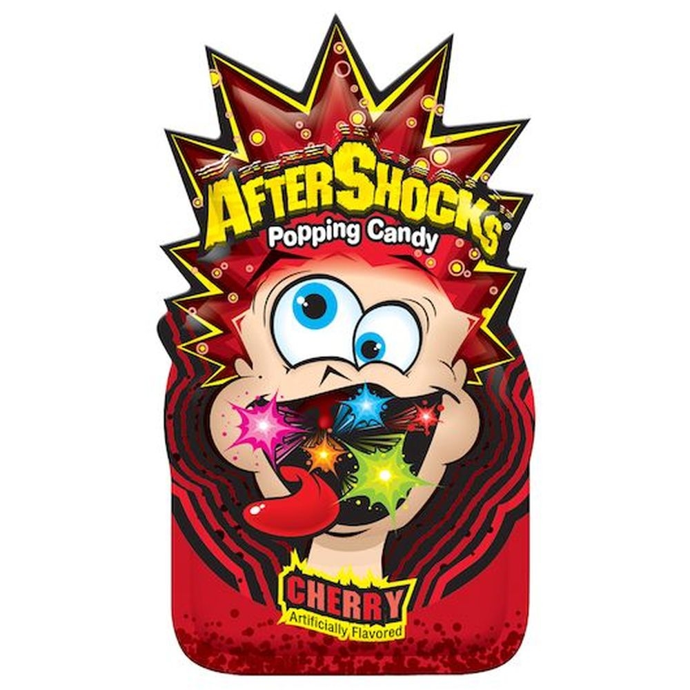 Aftershocks Cherry Popping Candy - 24 per pack -- 8 packs per case