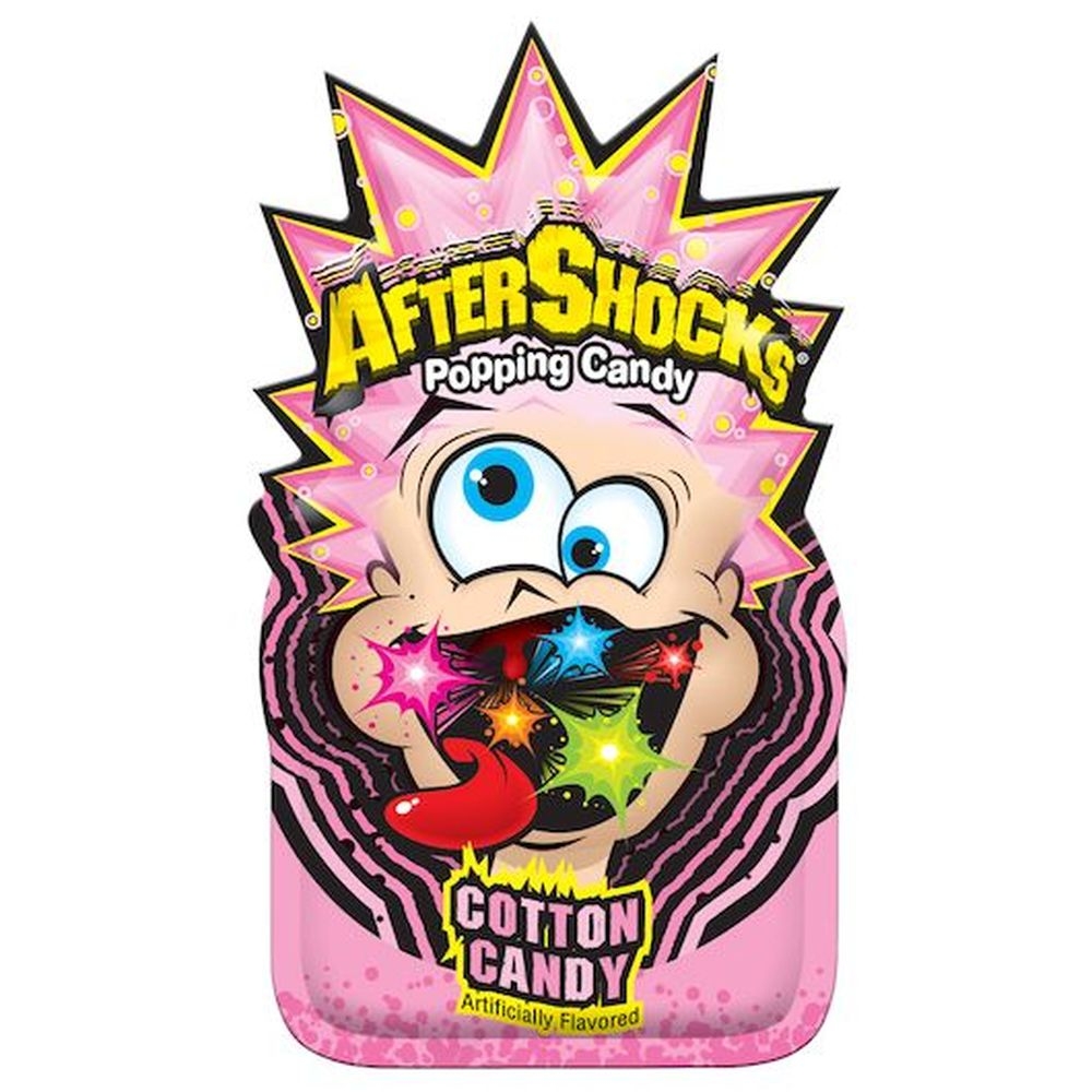 Aftershocks Cotton Candy Popping Candy - 24 per pack -- 8 packs per case